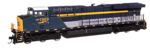 WalthersMainline HO GE ES44AC Evolution Series GEVO - Standard DC -- CSX #1869 (Chesapeake & Ohio (C&O) Heritage)
