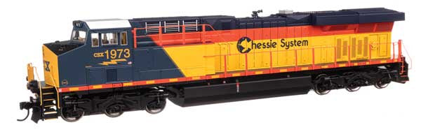 WalthersMainline HO GE ES44AC Evolution Series GEVO - Standard DC -- CSX #1973 (Chessie System Heritage)
