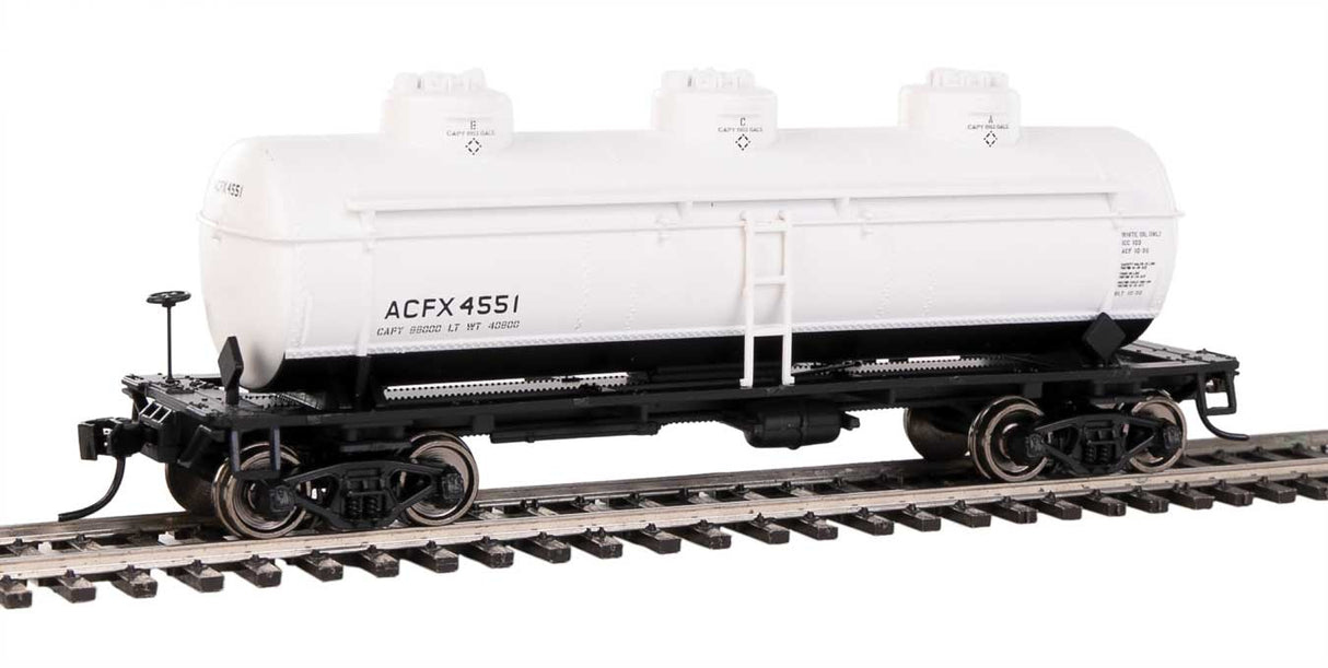 Walthers Mainline 36' 3-Dome Tank Car - Ready to Run -- ACFX #4551 - 910-1130