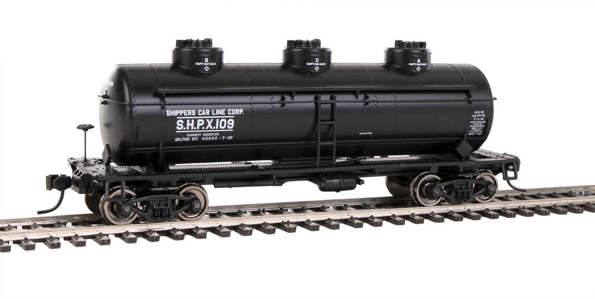 Walthers Mainline 36' 3-Dome Tank Car - Ready to Run -- SHPX #109 - 910-1138