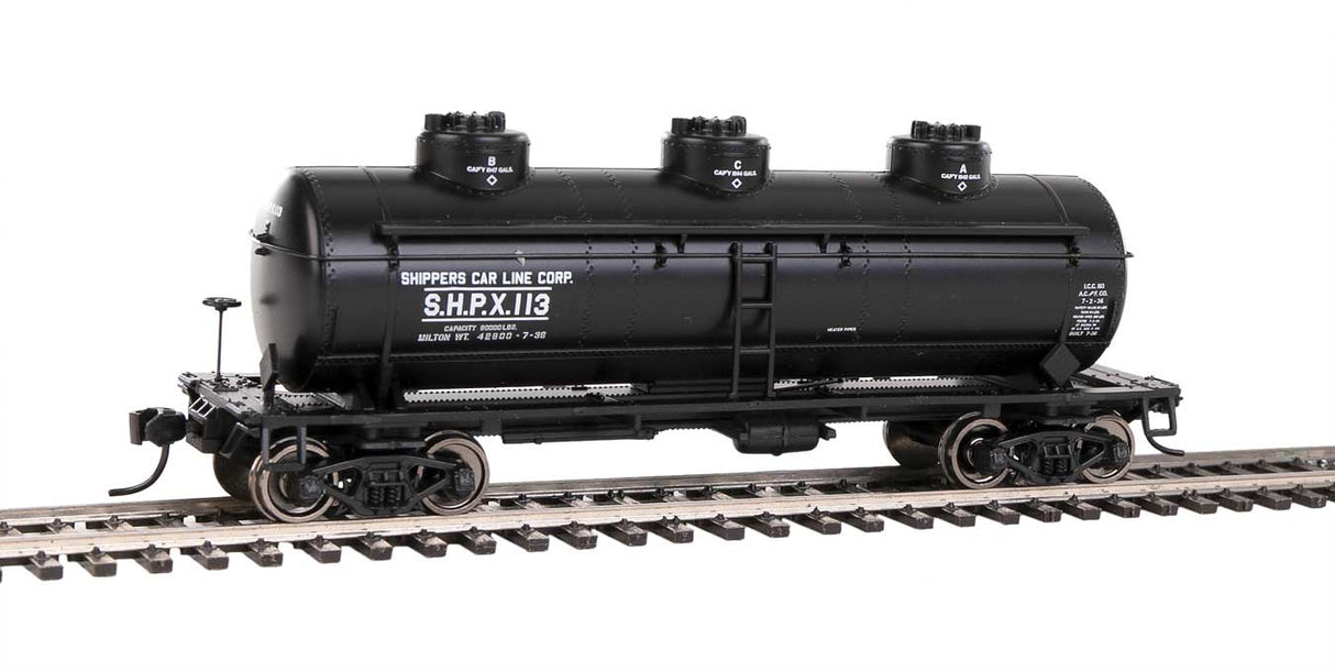Walthers Mainline 36' 3-Dome Tank Car - Ready to Run -- SHPX #113 - 910-1139