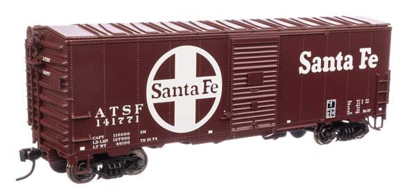 WalthersMainline HO 40' Association of American Railroads Modernized 1948 Boxcar - Ready to Run -- Santa Fe #141771