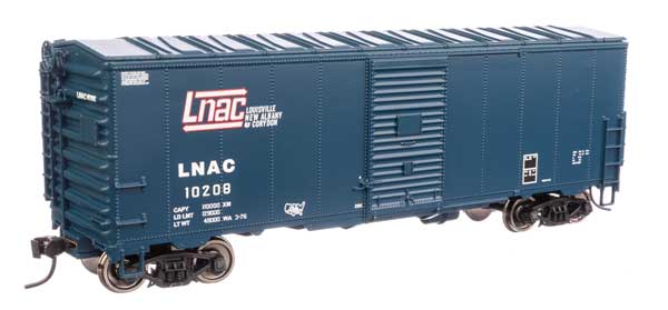 WalthersMainline HO 40' Association of American Railroads Modernized 1948 Boxcar - Ready to Run -- Louisville, New Albany & Corydon LNAC #10208