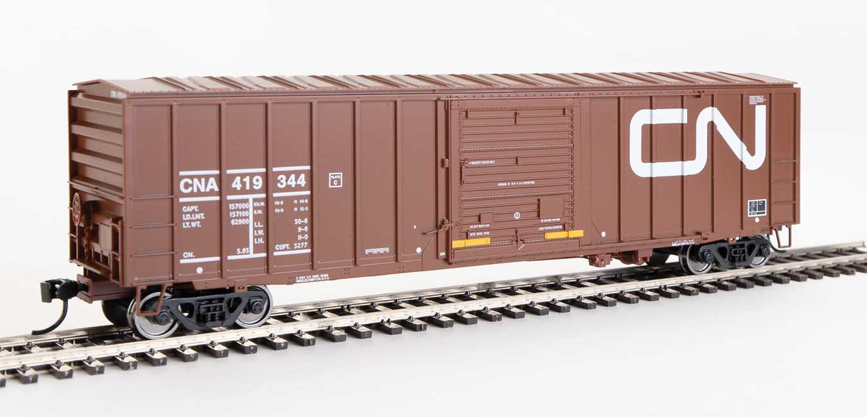 Walthers Mainline 50' ACF Exterior Post Boxcar - Ready to Run -- Canadian National CNA #419344 (Boxcar Red, Large Noodle Logo) - 910-1852