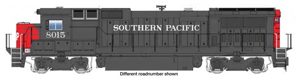 WalthersMainline HO GE Dash 8-40B - ESU(R) Sound & DCC -- Southern Pacific(TM) #8018 (gray, red, white; large SP on nose) - 910-19572