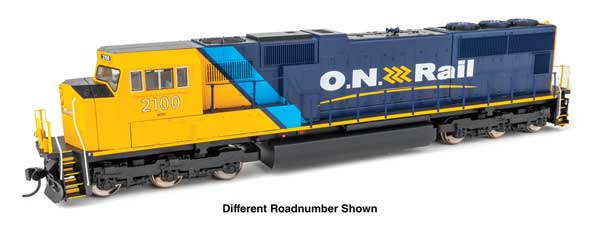 WalthersMainline HO EMD SD75I - ESU(R) Sound & DCC -- Ontario Northland #2100 (blue, yellow, black)