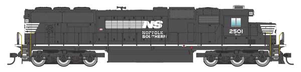 WalthersMainline HO EMD SD70 - Sound and DCC -- Norfolk Southern (NS) #2501