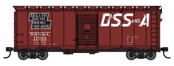 WalthersMainline HO 40' AAR Modified 1937 Boxcar - Ready to Run -- Duluth, South Shore & Atlantic #17016