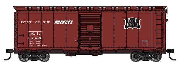 WalthersMainline HO 40' AAR Modified 1937 Boxcar - Ready to Run -- Rock Island #145020