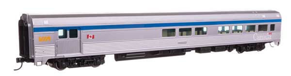 85' Budd Baggage-Lounge - Ready to Run -- VIA Rail