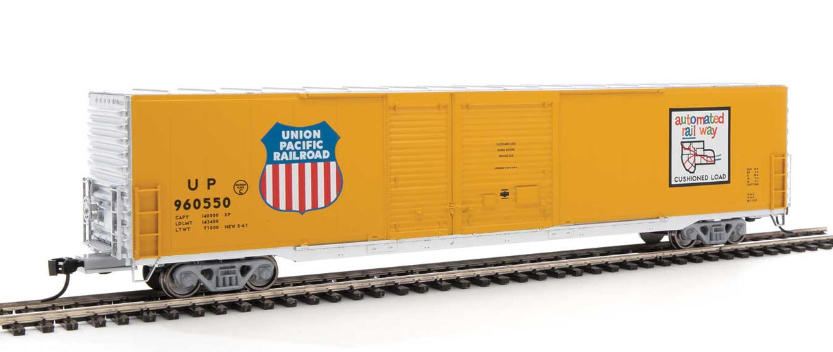Walthers Mainline 60' Pullman-Standard Auto Parts Boxcar (10' and 6' doors) - Ready to Run -- Union Pacific(R) #960550 - 910-3222