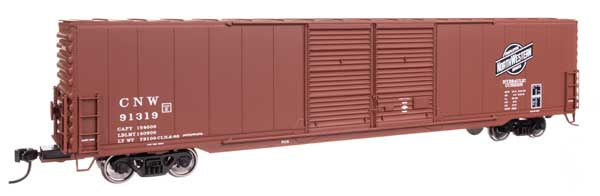 WalthersMainline HO 60' Pullman-Standard Double Door Auto Parts Boxcar - Ready to Run -- Chicago & North Western (C&NW) #91319