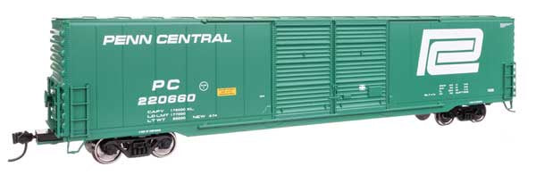 WalthersMainline HO 60' Pullman-Standard Double Door Auto Parts Boxcar - Ready to Run -- Penn Central (PC) #220660