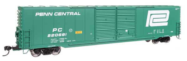 WalthersMainline HO 60' Pullman-Standard Double Door Auto Parts Boxcar - Ready to Run -- Penn Central (PC) #220681