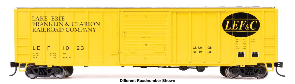 WalthersMainline HO ACF 50' Exterior-Post Boxcar - Ready to Run – Lake Erie Franklin & Clarion Railroad (LEF&C) #1041