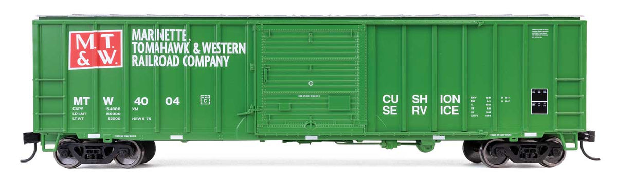 WalthersMainline HO ACF 50' Exterior-Post Boxcar - Ready to Run – Marinette, Tomahawk & Western (MT&W) #4004