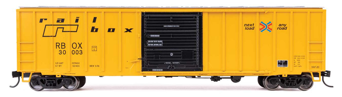WalthersMainline HO ACF 50' Exterior-Post Boxcar - Ready to Run – Railbox (RBOX) #30003