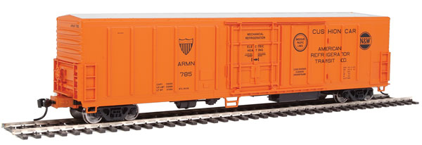 Walthers Mainline 57' Mechanical Reefer - Ready to Run -- American Refrigerator Transit(TM) ARMN #785 (orange, black) - 910-3904