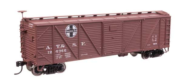 WalthersMainline HO 40' ARA Single Sheathed Boxcar - Ready to Run -- Santa Fe #124366