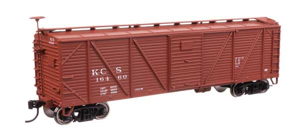 WalthersMainline HO 40' ARA Single Sheathed Boxcar - Ready to Run -- Kansas City Southern #16460