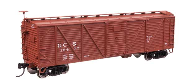 WalthersMainline HO 40' ARA Single Sheathed Boxcar - Ready to Run -- Kansas City Southern #16477