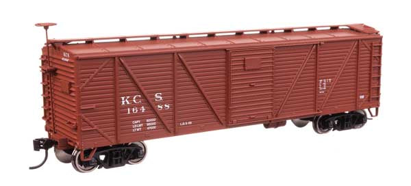 WalthersMainline HO 40' ARA Single Sheathed Boxcar - Ready to Run -- Kansas City Southern #16488