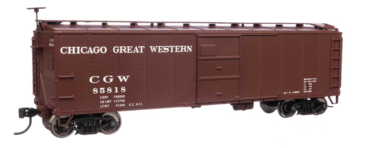 WalthersMainline HO 40' Early X29 Boxcar - Ready to Run -- Chicago Great Western #85818