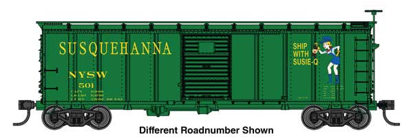 WalthersMainline HO 40' Steel Boxcar with Murphy Ends - Ready to Run -- New York Susquehanna & Western (NYS&W) #506