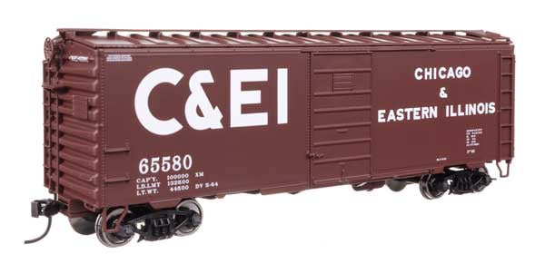 WalthersMainline HO 40' PS-1 Boxcar - Ready to Run -- Chicago & Eastern Illinois (C&EI) #65580