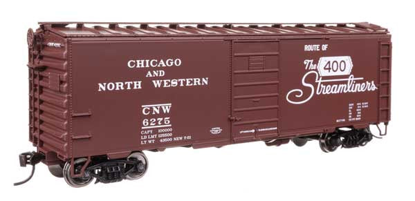WalthersMainline HO 40' PS-1 Boxcar - Ready to Run -- Chicago & North Western (C&NW) #6275