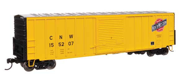 WalthersMainline HO 50' ACF Exterior Post Dreadnaught End Plate B Boxcar - Ready to Run -- Chicago & North Western(TM) #155207