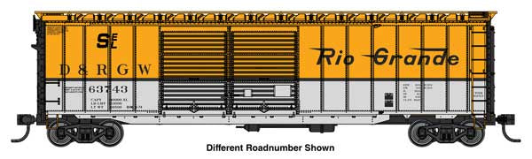 WalthersMainline HO 50' AAR Improved Double-Door Boxcar - Ready to Run -- Denver & rio Grande Western (D&RGW) #63797