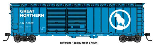 WalthersMainline HO 50' AAR Improved Double-Door Boxcar - Ready to Run -- Great Northern (GN) #35356