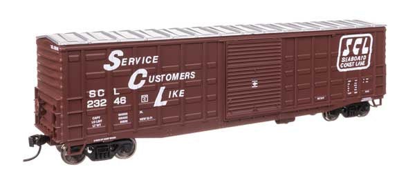 WalthersMainline HO 50' Waffle Side Boxcar - Ready To Run -- Seaboard Coast Line #23246 (Youngstown Door)