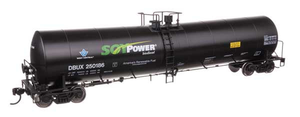 WalthersMainline HO Trinity 25,000-Gallon Tank Car - Ready to Run -- Soy Power DBUX #250186
