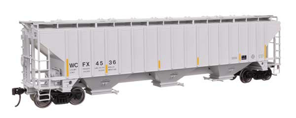 WalthersMainline HO 57' Trinity 4750 3-Bay Covered Hopper - Ready to Run -- General Electric Rail Service WCFX #4520