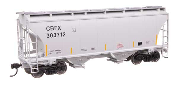 WalthersMainline HO 39' Trinity 3281 2-Bay Covered Hopper - Ready-to-Run -- CBFX #303712
