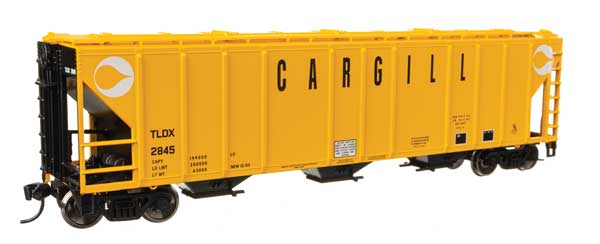 50' Pullman-Standard PS2-CD 4427 3-Bay Covered Hopper - Ready to Run -- Cargill #2845