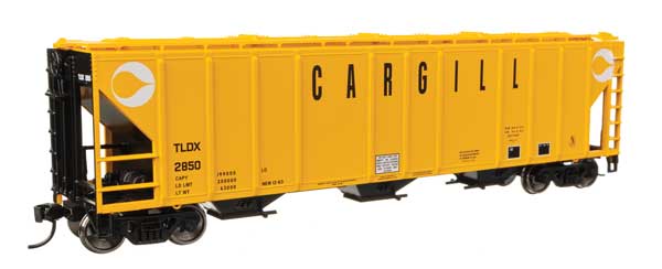 50' Pullman-Standard PS2-CD 4427 3-Bay Covered Hopper - Ready to Run -- Cargill #2850