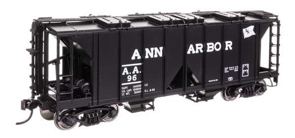 WalthersMainline HO ACF 1958 Cu Ft Covered Hopper - Ready to Run -- Ann Arbor #96
