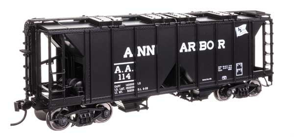 WalthersMainline HO ACF 1958 Cu Ft Covered Hopper - Ready to Run -- Ann Arbor #114