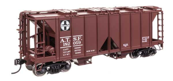 WalthersMainline HO ACF 1958 Cu Ft Covered Hopper - Ready to Run -- Santa Fe (ATSF) #182059
