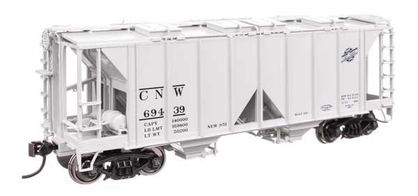 WalthersMainline HO ACF 1958 Cu Ft Covered Hopper - Ready to Run -- Chicago & North Western (C&NW) #69439