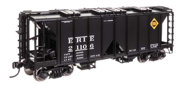 WalthersMainline HO ACF 1958 Cu Ft Covered Hopper - Ready to Run -- Erie #21106