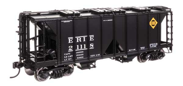 WalthersMainline HO ACF 1958 Cu Ft Covered Hopper - Ready to Run -- Erie #21118