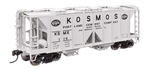 WalthersMainline HO ACF 1958 Cu Ft Covered Hopper - Ready to Run -- Kosmos Cement KSMX #110