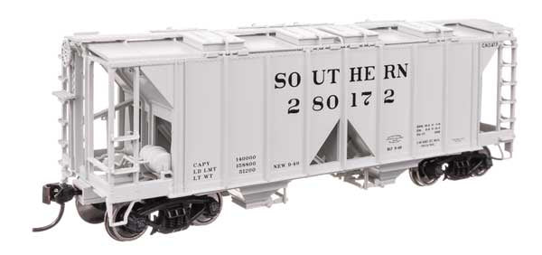 WalthersMainline HO ACF 1958 Cu Ft Covered Hopper - Ready to Run -- Southern Railway (SOU) #280172