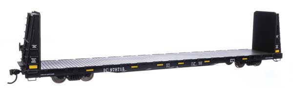 Walthers Mainline HO 68' Bulkhead Flatcar - Ready to Run -- Illinois Central #978715