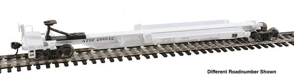 WalthersMainline HO 263' Five-Unit All-Purpose 48' Spine Car - Ready to Run -- Santa Fe (ATSF) #298944
