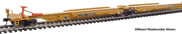 WalthersMainline HO 263' Five-Unit All-Purpose 48' Spine Car - Ready to Run -- TTX #79736